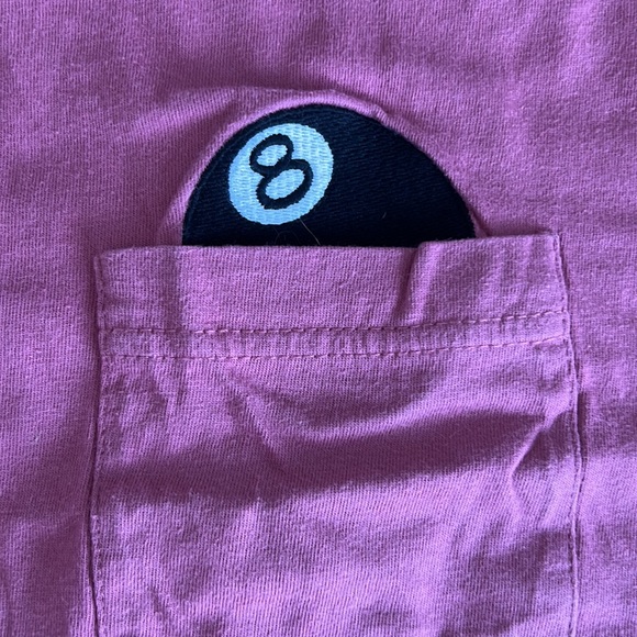 Stussy pink 8ball tee - Picture 2 of 2